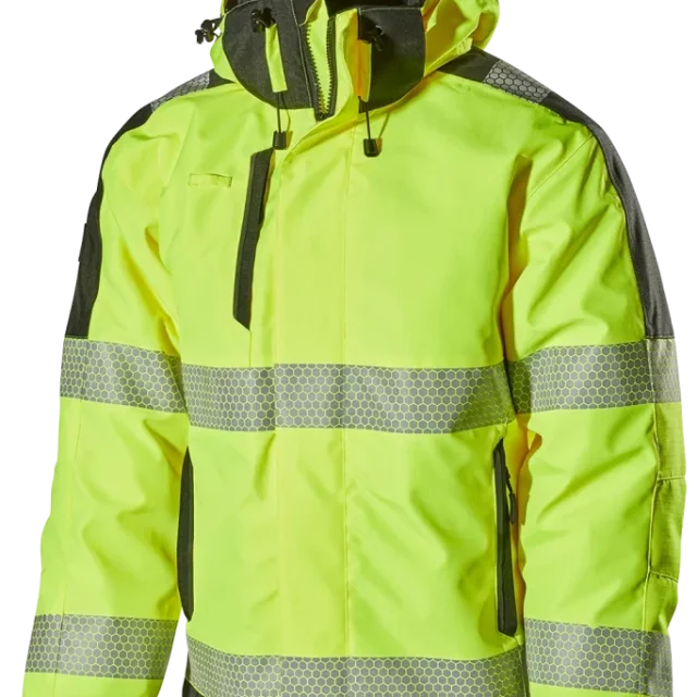 L.Brador 2121P Vinterjacka hi-vis gul, klass 3 XXL