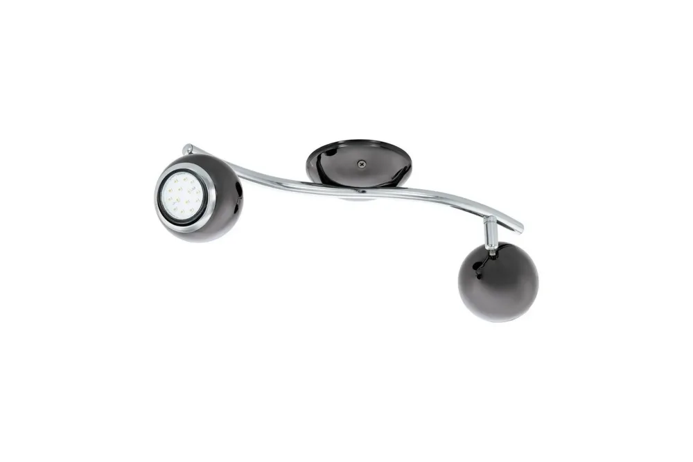 Spotlight Eglo Bimeda med 2 Lampor Nickel-Nero, Krom