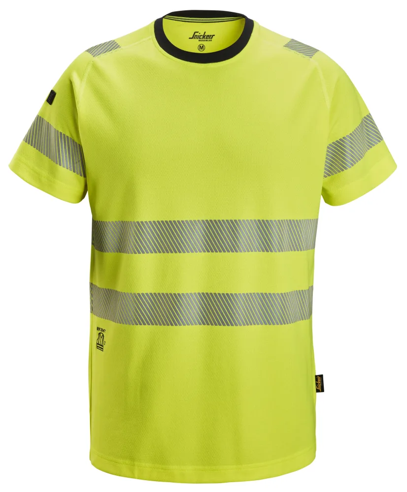 Snickers Workwear 2539 T-shirt varsel, gul XXL