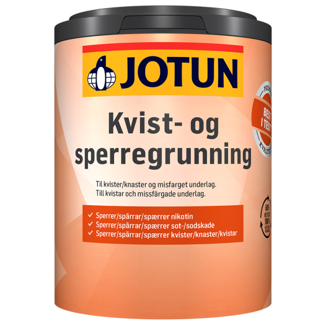 Kvist & Spärrgrundning 0,68 L Vit