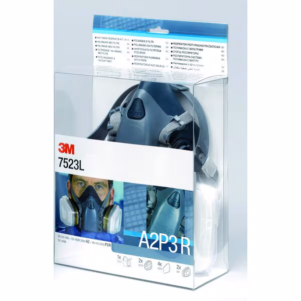 Kjøp 3M Andningsskydd startkit, A2P2 R Filter, Medium halvmask, 06782