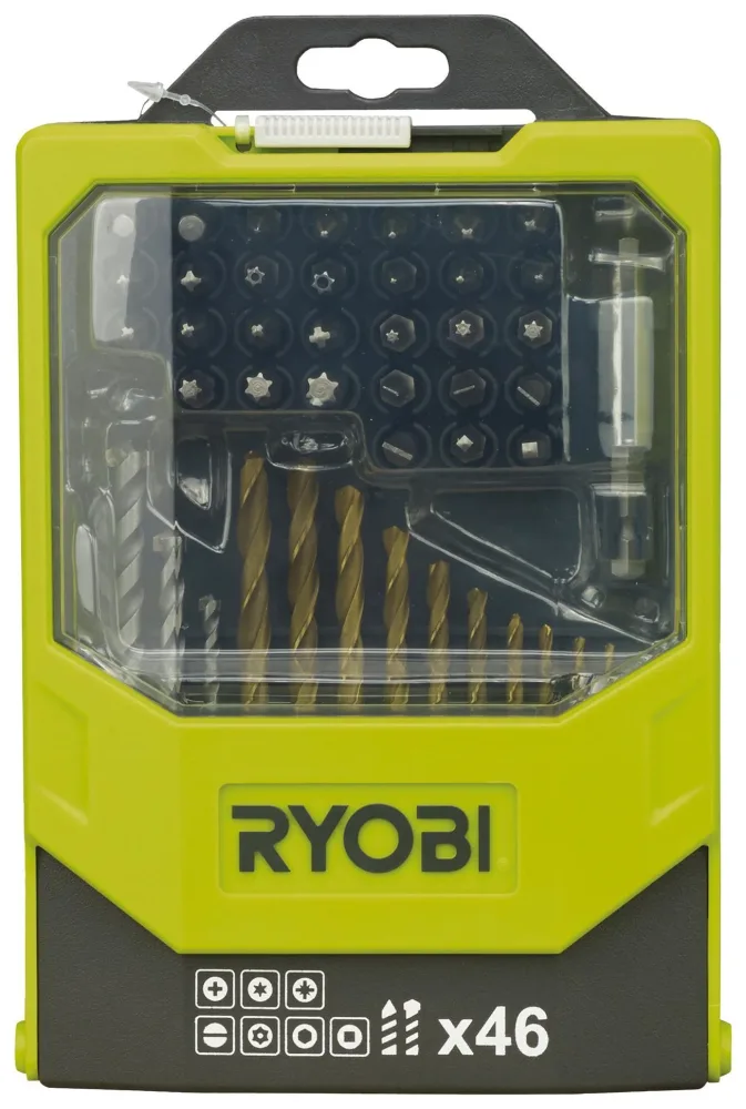 Ryobi RAK46MIX Borr- och bitssats 46 delar