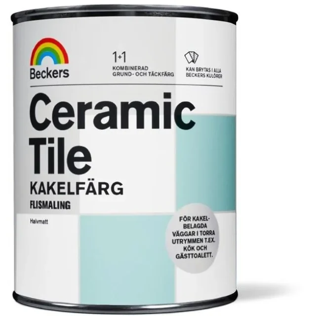 Beckers Ceramic Tile Kakelfärg halvmatt Valfri kulör