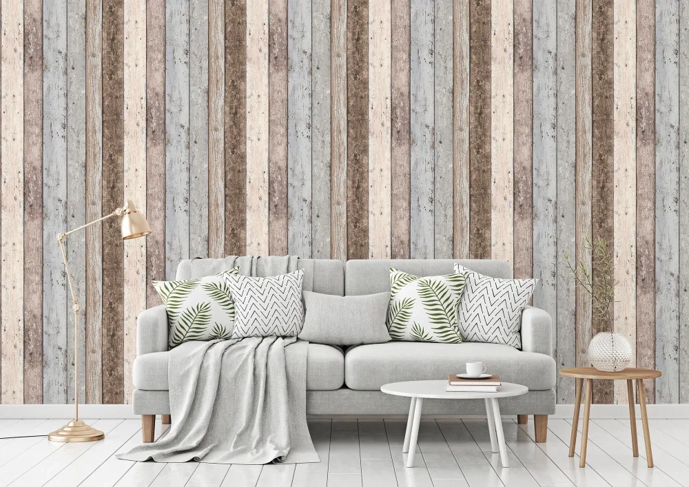 Living Walls Best of Wood´n Stone III T5039 Tapet grå/brun