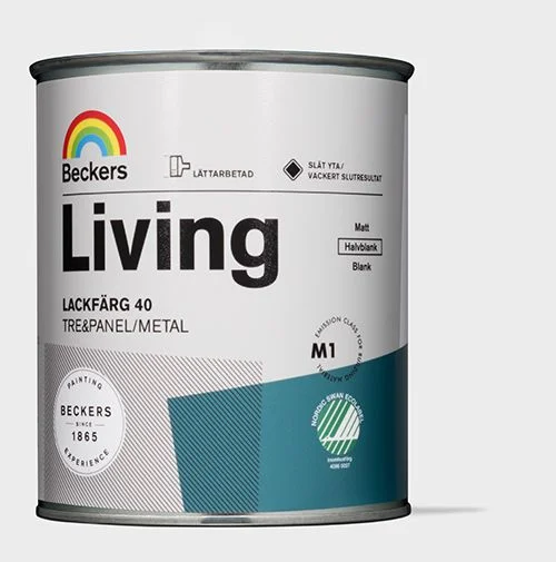 Living Lackfärg Halvblank 0,75 L Antikvit