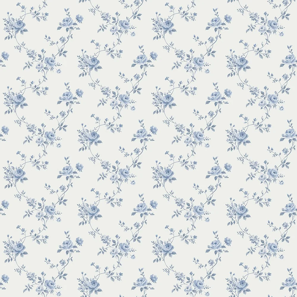 Galerie Wallcoverings Miniatyrer II G67892 Tapet Multi Floral Trail Blå/vit