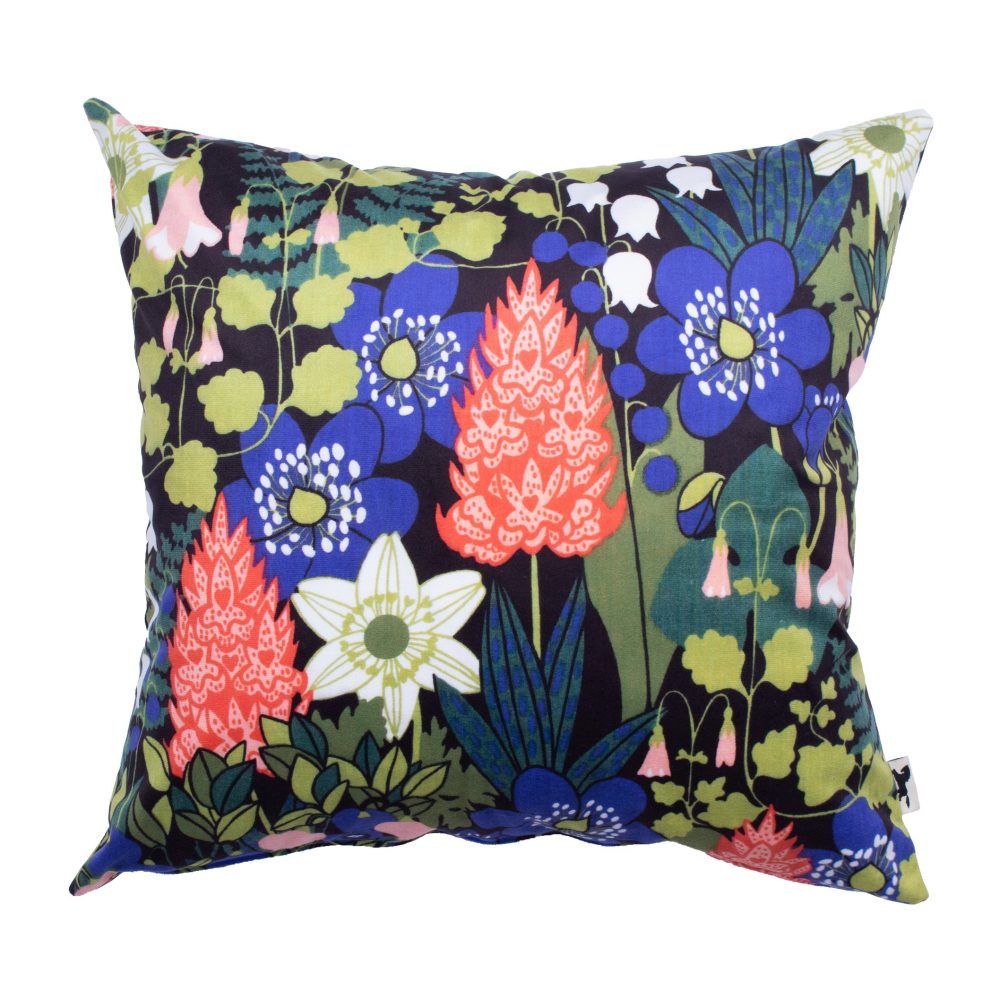 Skogen kuddfodral 47x47 cm, Svart-multi