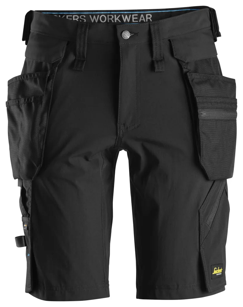 Snickers Workwear 6108 LiteWork Shorts grå, svart Grå, Svart