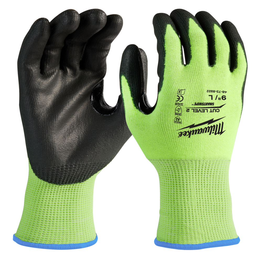 HANDSKE MILWAUKEE HI-VIS SKÄRSKYDD 2/B, XL/10