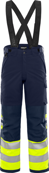 VINTERBYXA 2681 GLPS VARSEL VARSELGUL/MARINBLÅ STL 2XL