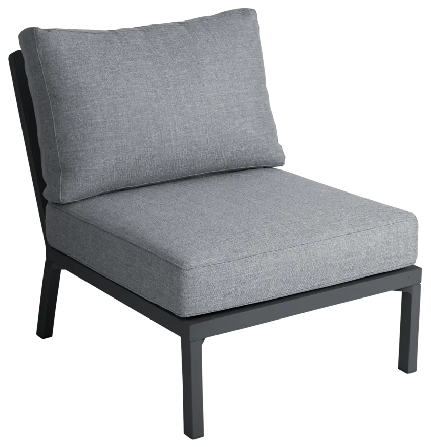 Brafab Samvaro Low Modulsoffa mittdel Antracit/Pearl Grey - Bild 2