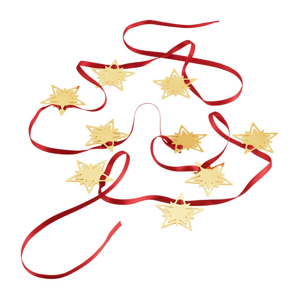 Classic christmas girlang 1,6 m, Guld