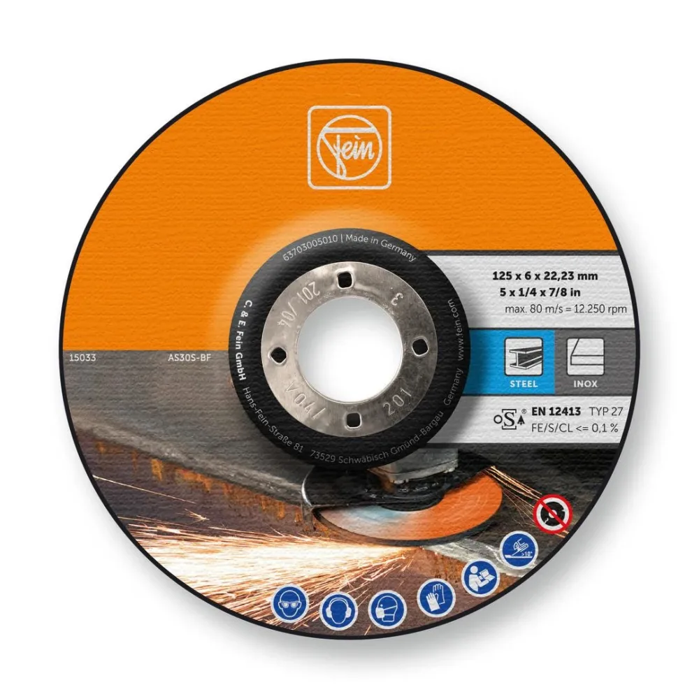 Fein 38199111 Slipskiva Ø125x1 mm, 10-pack