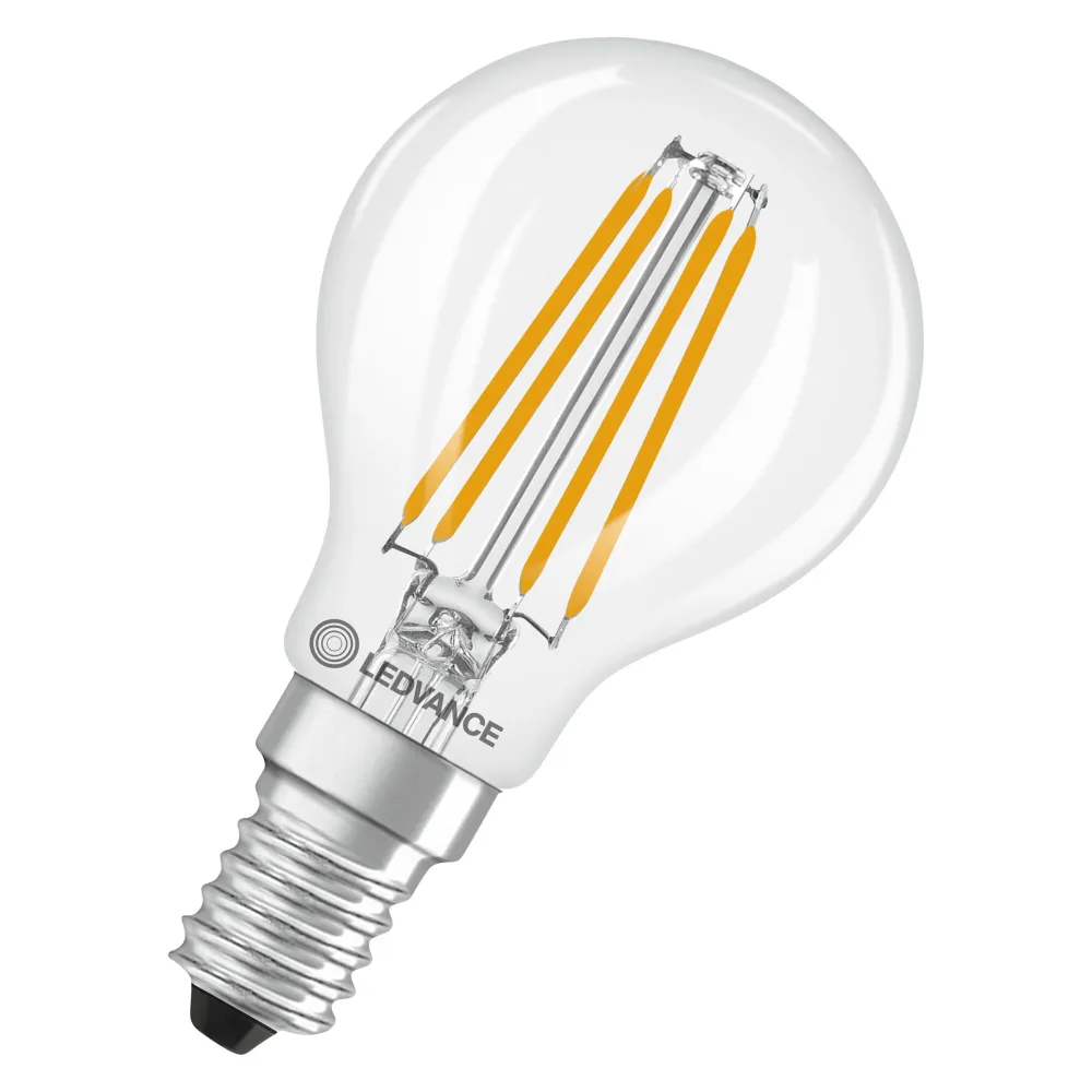 LEDVANCE Superior LED-lampa 3,8 W, 806 lm, 2700 K, E14, ej dimbar Klart glas