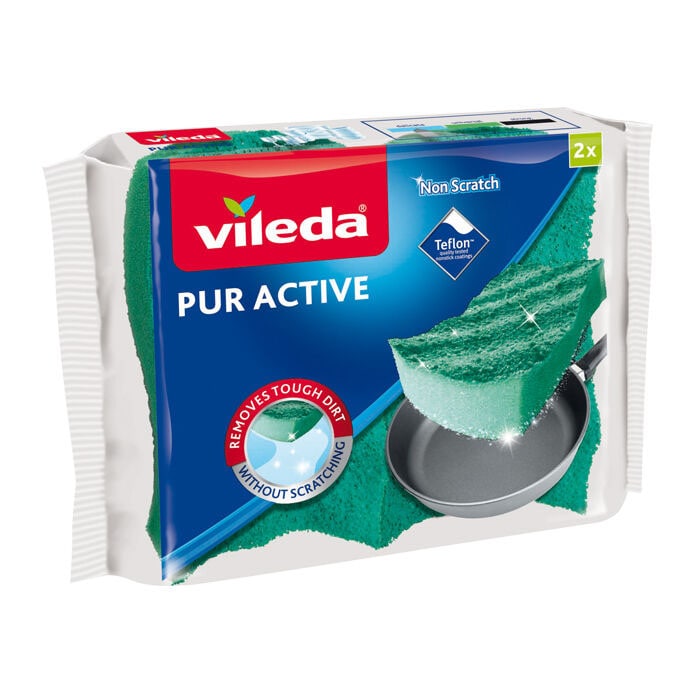 Kjøp Vileda Skrubbsvamp Pur Active Scrub, 2-pakk