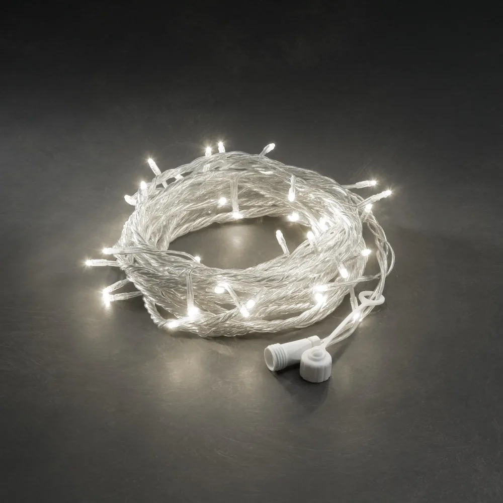 Konstsmide 4850-503 Ljusslinga transparent kabel, 50 LED Färgade - Bild 2