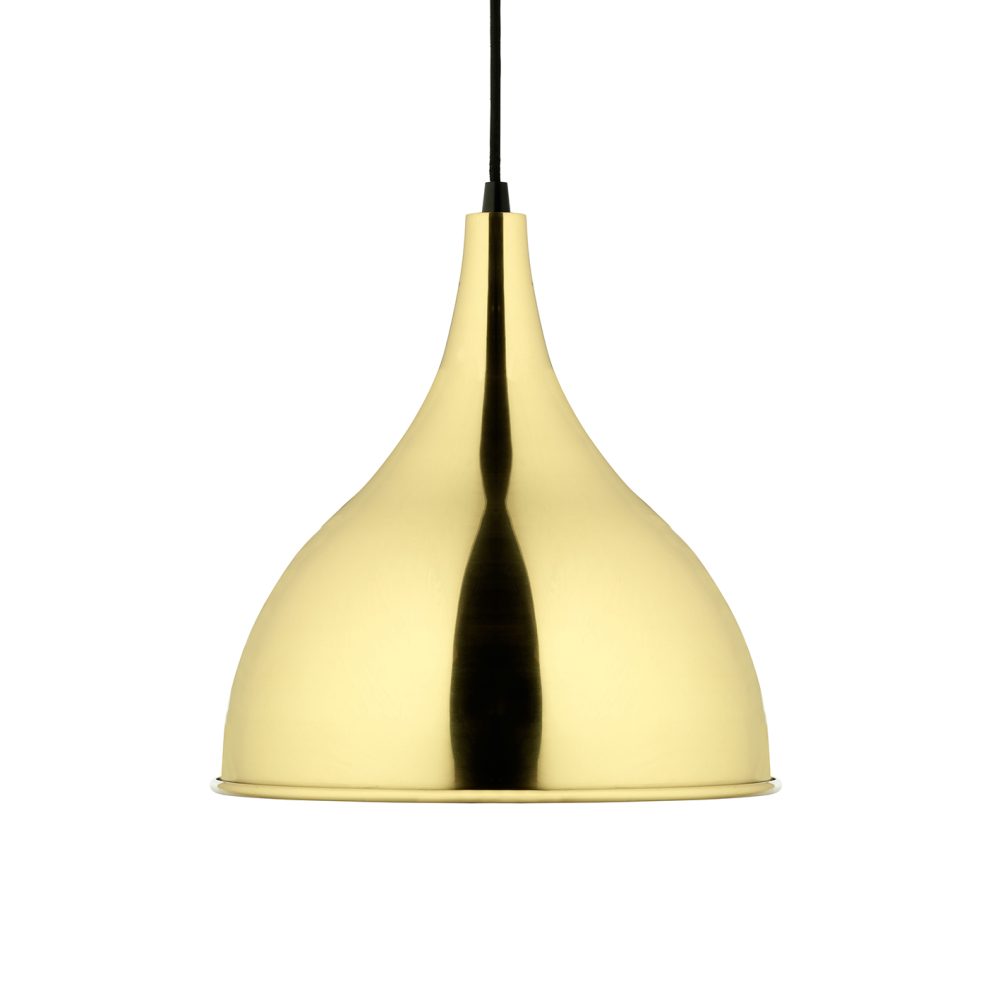 Silhuet taklampa Ø30 cm, Polerad mässing