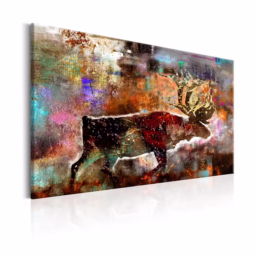 Tavla Arkiio Colourful Caribou 120x80 cm