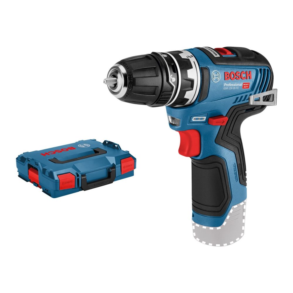 Kjøp Bosch Skruetrekkere GSR 12V-35 FC, uten batteri & lader i L-BOXX.