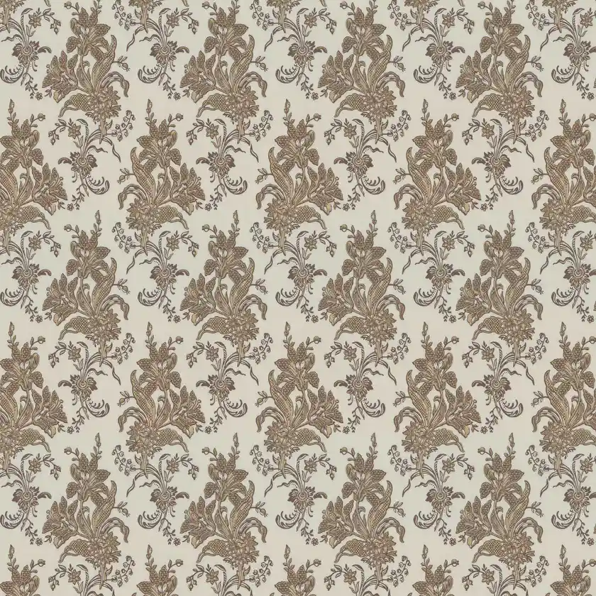 Lim & Handtryck - Liljor - Beige/Guld x122-13