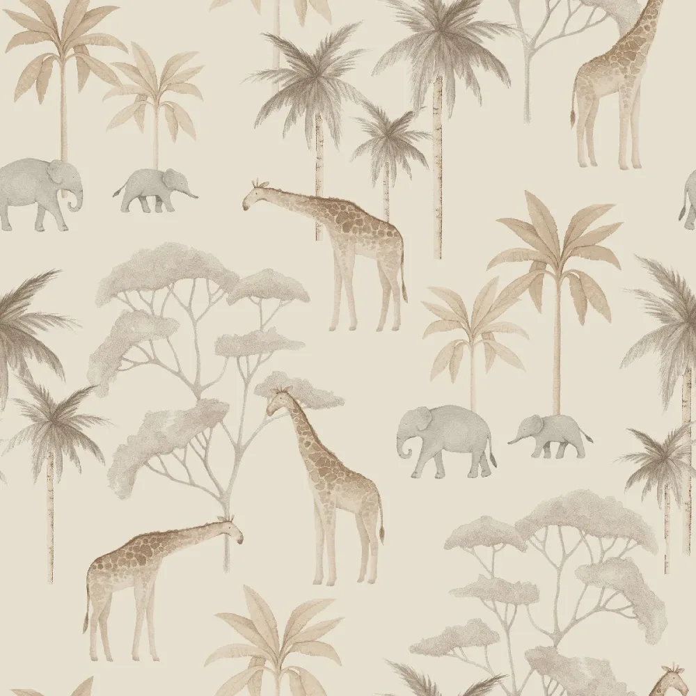 Tapet Newbie Wallpaper II Savannah 6938 Beige Barnmönster