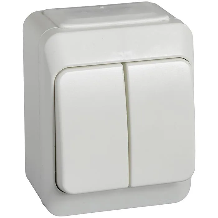 Schneider Electric Aqua Stark 183502600 Strömbrytare dubbeltrapp