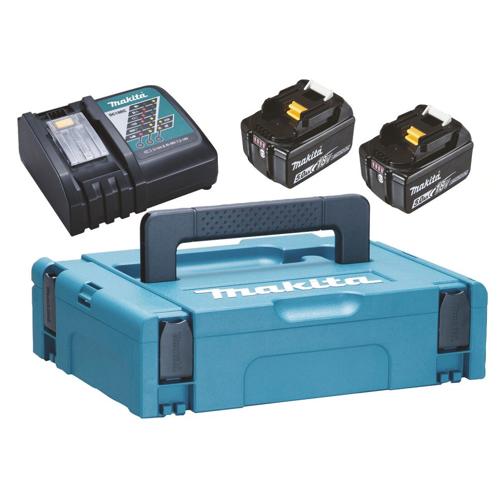 Kjøp Makita Batterikit LXT 2X5.0AH DC18RC Makpac 197624-2