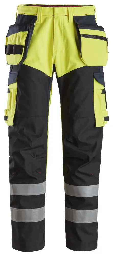 Snickers Workwear 6265 Arbetsbyxa varsel, gul/marinblå 100