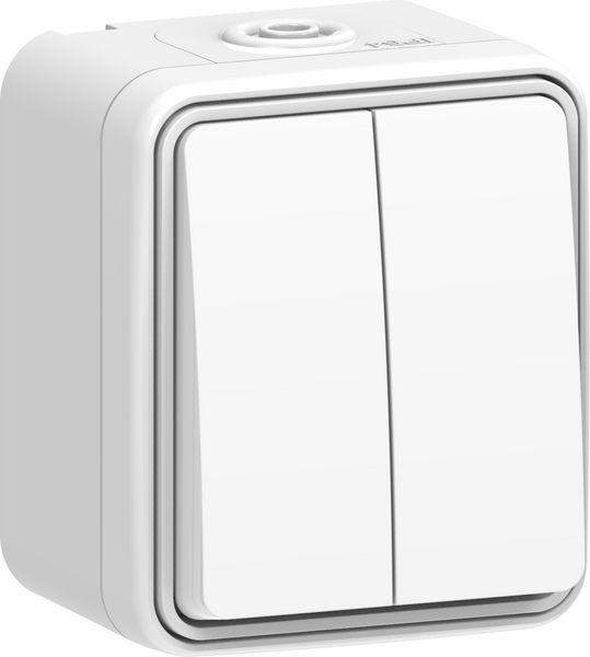 STRÖMBRYTARE GELIA KRON UTP KAPSLAD, VIT 16A IP54 CONNECT 2 HOME