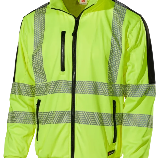 L.Brador 6122P Varseltröja svart/hi-vis gul, klass 3 XXL