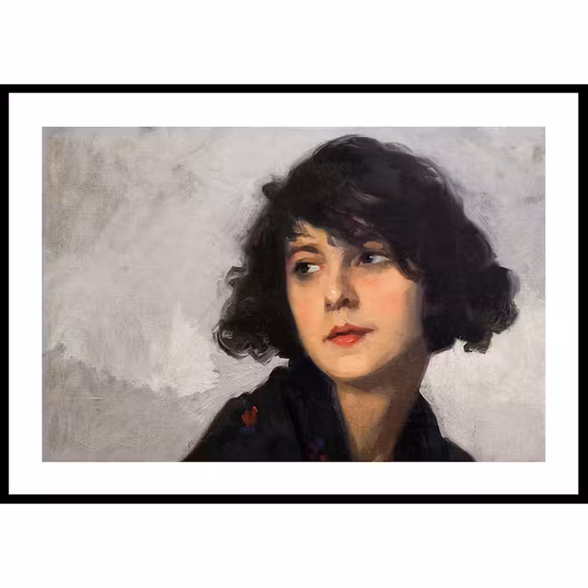 Poster Gallerix Femme Au Châle Vert By Cyprien Eugene Boulet Storlek: 100x70 cm