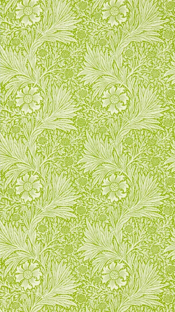 Morris & Co - Marigold Sap Green Cornubia Wallpapers