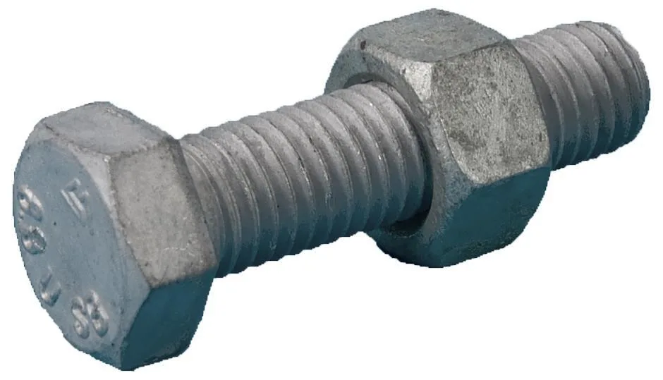 Z 1128836120 Stålbyggnadsskruv helgängad, 8.8, FZV ISO 4017/4032 36 x 120 mm, 5-pack