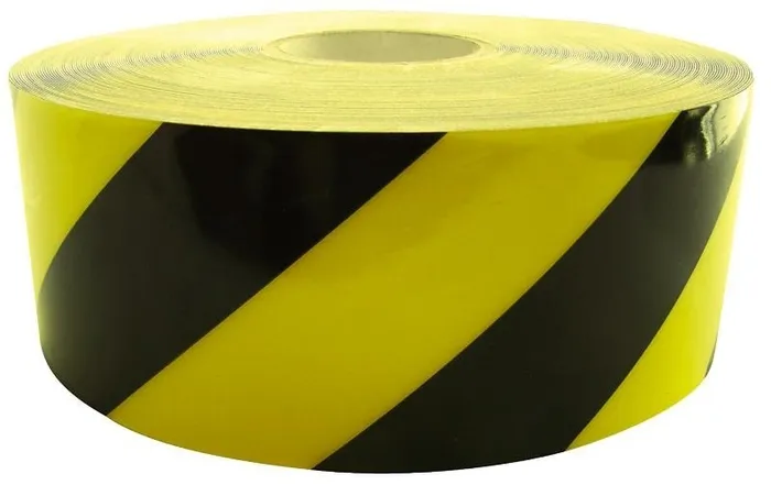 Varningstejp för golv Gigant DuraStripe Hazard Gul/Svart 50 mm