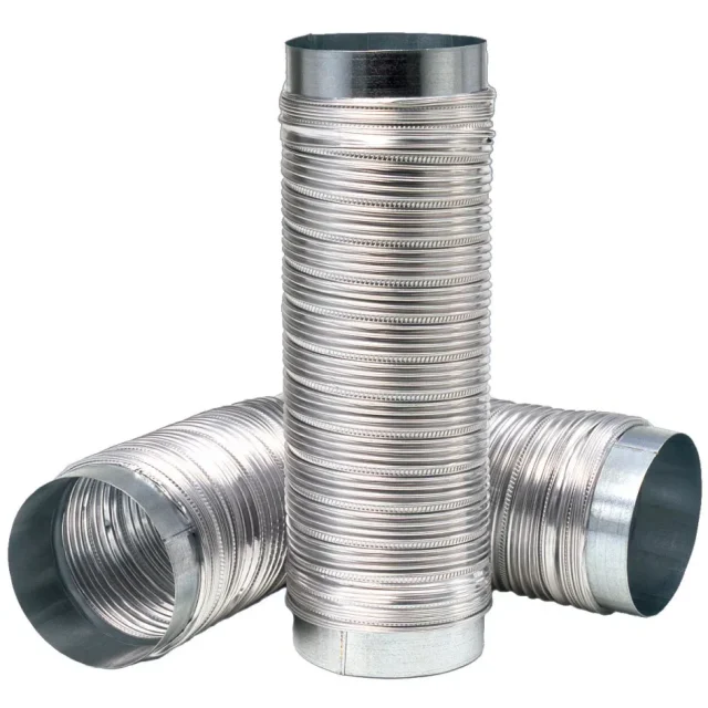 REC Indovent Drasut 100 Metallslang utdragbar 1 m 100 mm