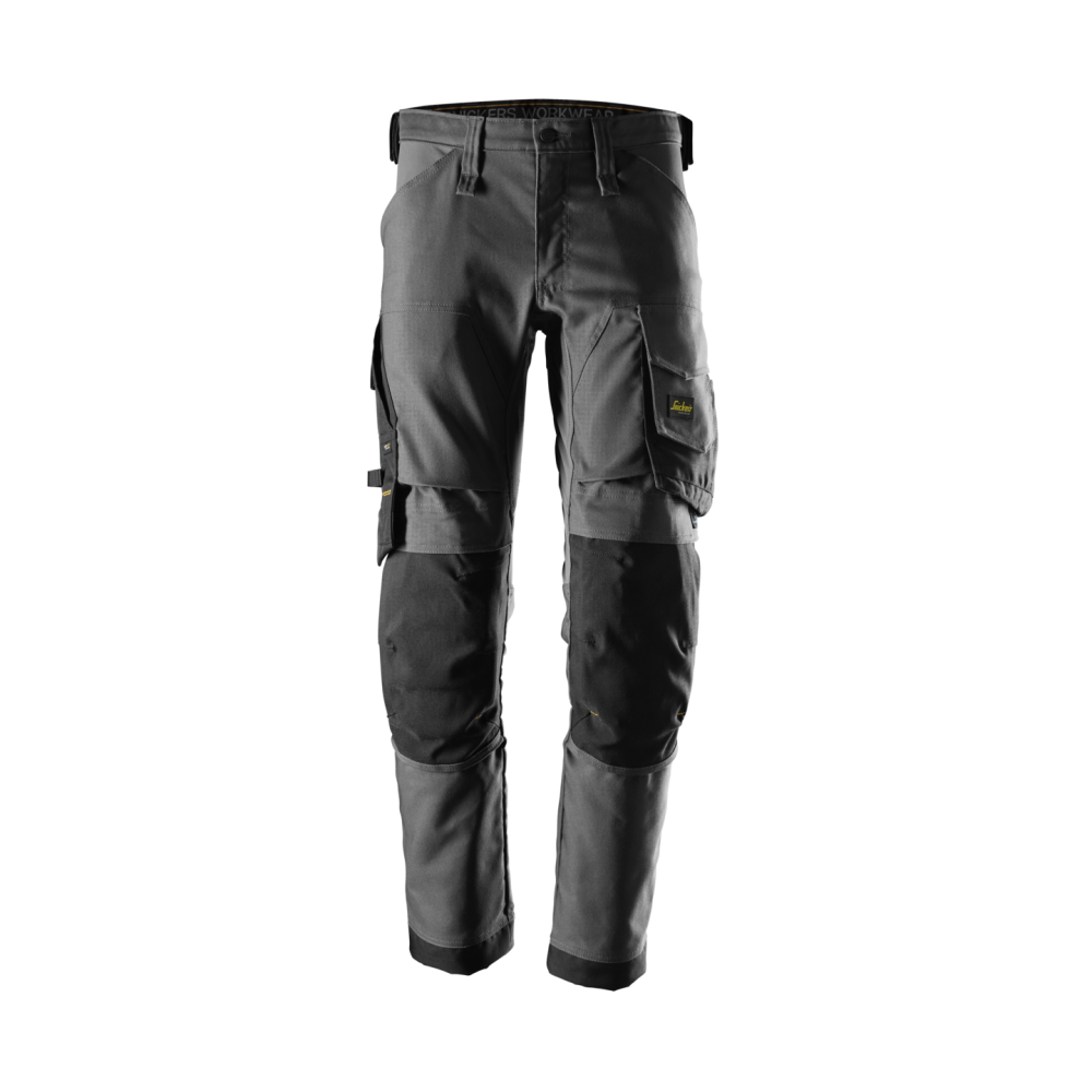 STRETCHBYXA CANVAS AW STÅLGRÅ/SVART STL 116