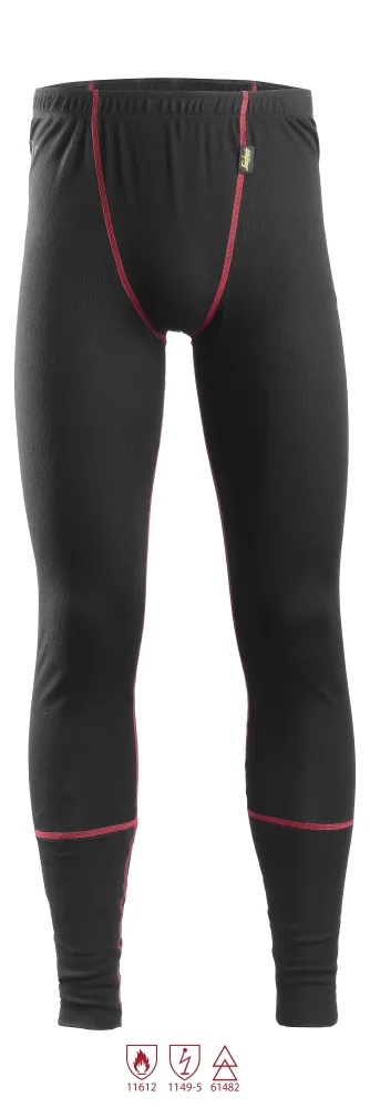 Snickers Workwear 9468 ProtecWork Långkalsong svart, flamskydd 3XL
