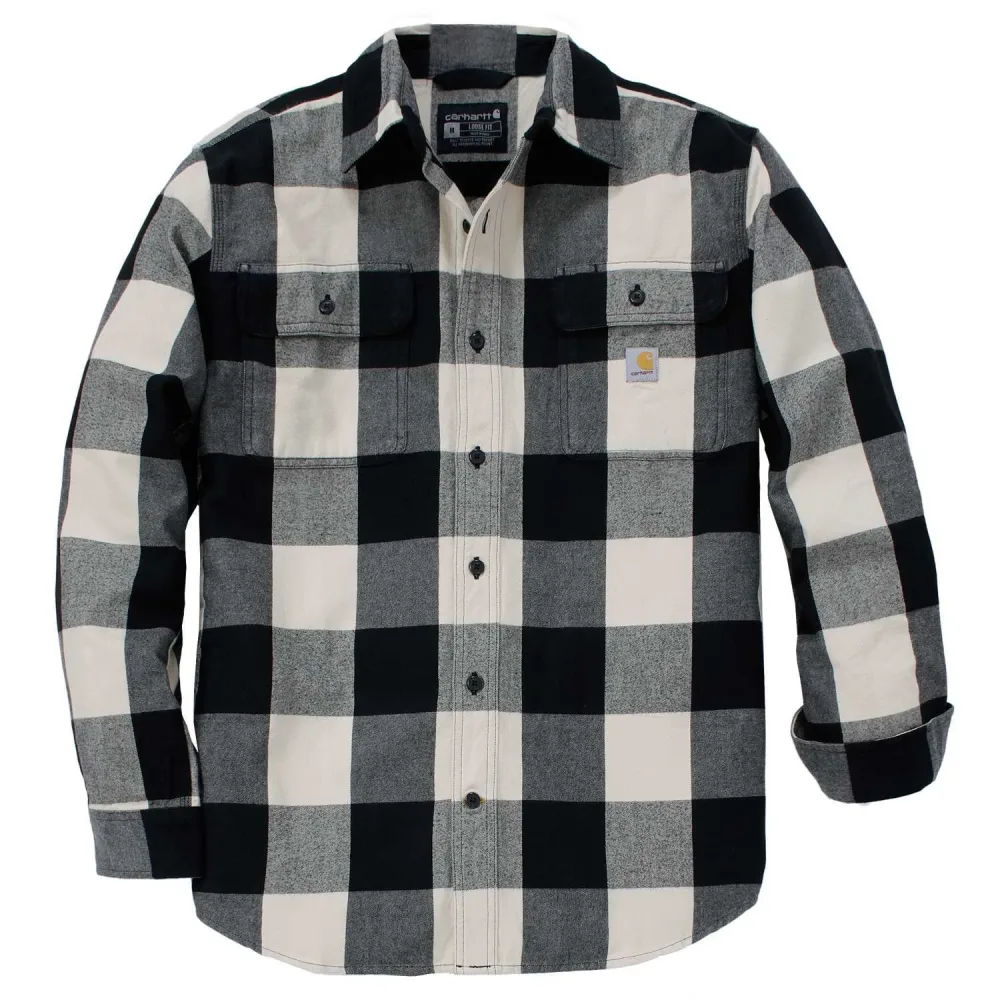 Carhartt 107013RDK-XL Flanellskjorta Trippelsydd, plaggtvättad och i borstad flanell Röd - Bild 2