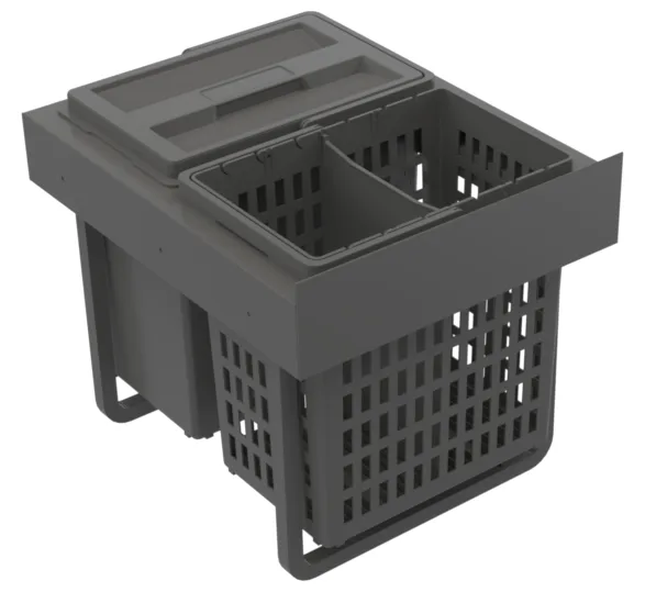 Beslag Design Select Base Hero Källsorteringskärl mörkgrå