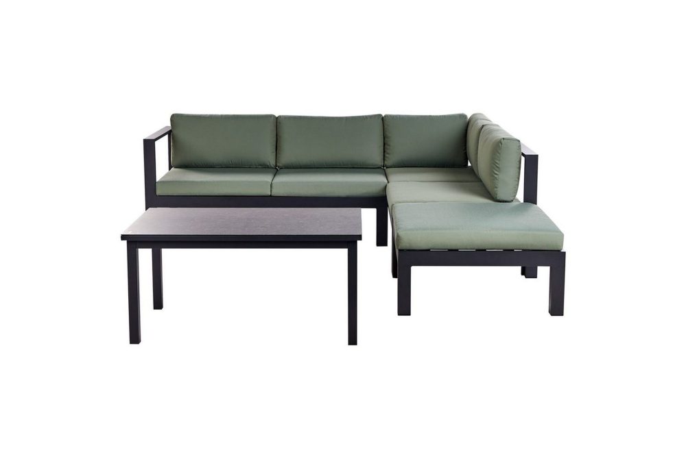 Loungegrupp Messina Grön/svart/grå