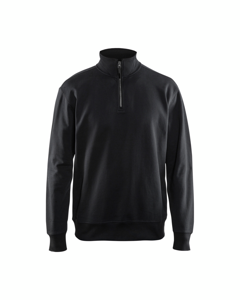 SWEATSHIRT BLÅKLÄDER 3369 HALFZIP SV XXL, KRAGE SVART XXL