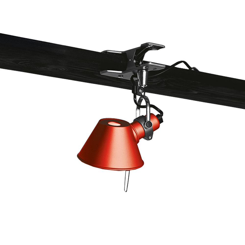 Tolomeo Micro Pinza vägglampa klämfäste, Red