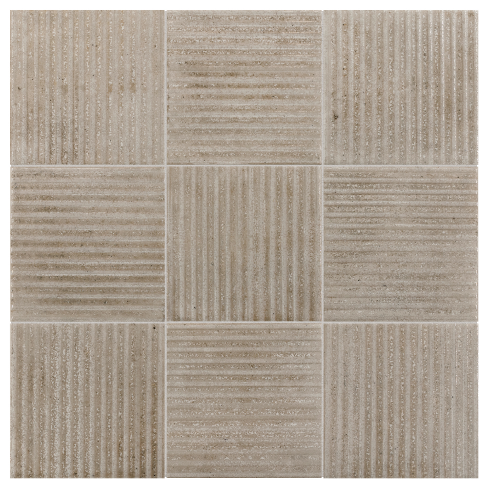 KLINKER CELLO RAKU 10X10 LINE SMOKE, 0,5M2