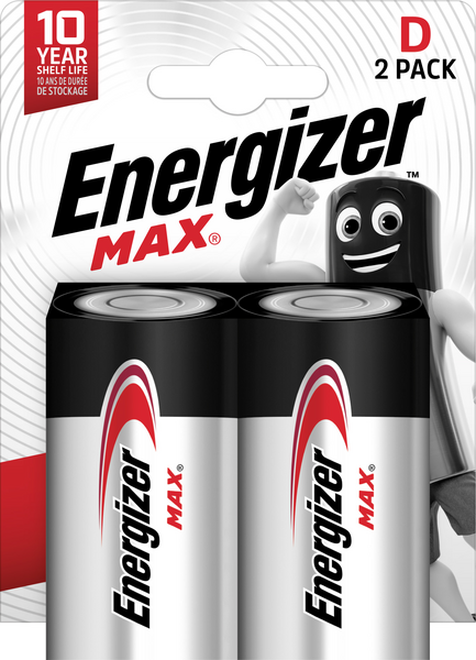 BATTERI MAX D/LR20 2ST
