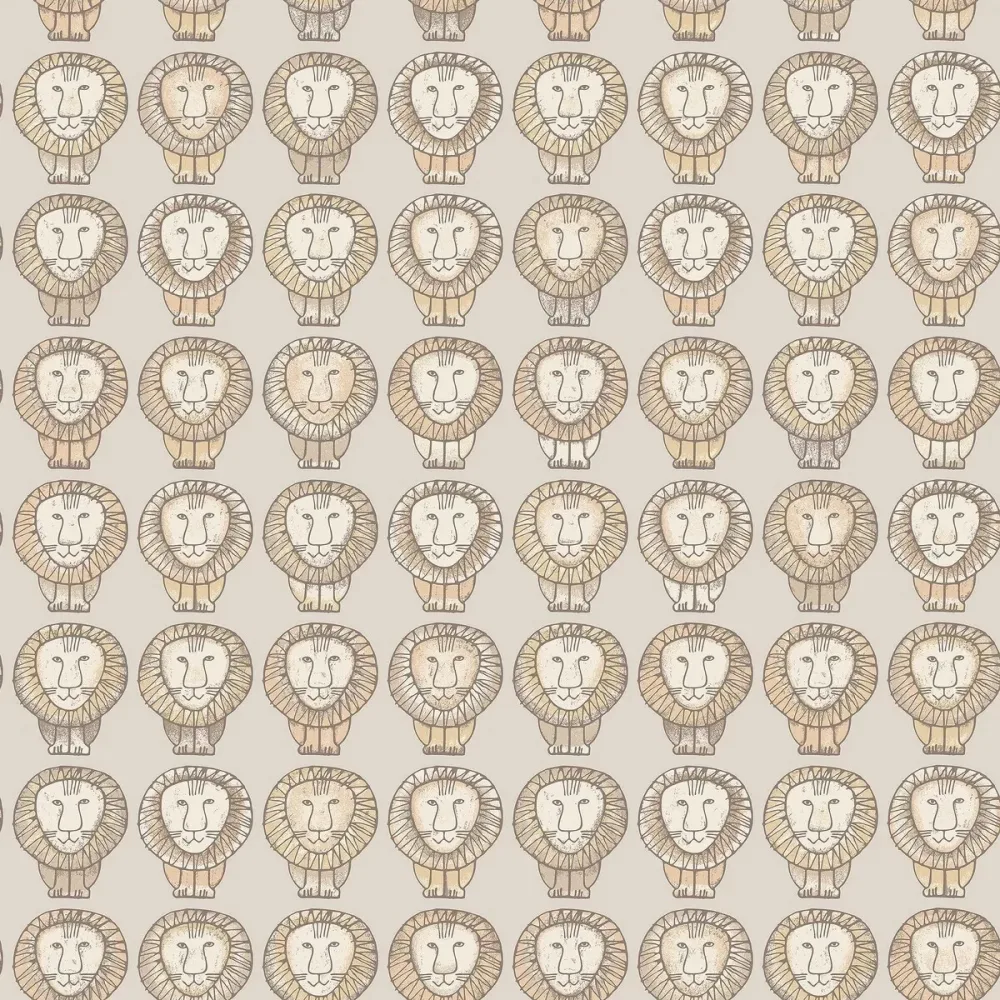 Scandinavian Designers Lisa Larson Lejon 1377 - Beige Tapet