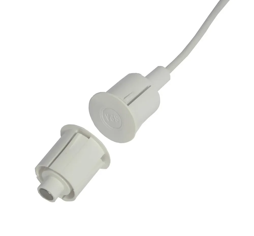 Alarmtech MC 370-S31 Högsäkerhetskontakt 1 öppnande kontakt, inbyggd 2 m kabel