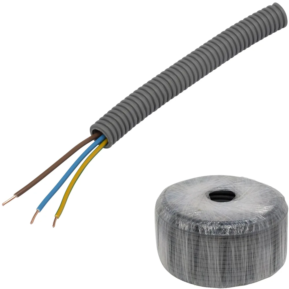 Pipelife EQ PowerFlex Kabel fördragen, brandklass D 20 mm x 50 m, 6G1.5 mm² - Bild 2