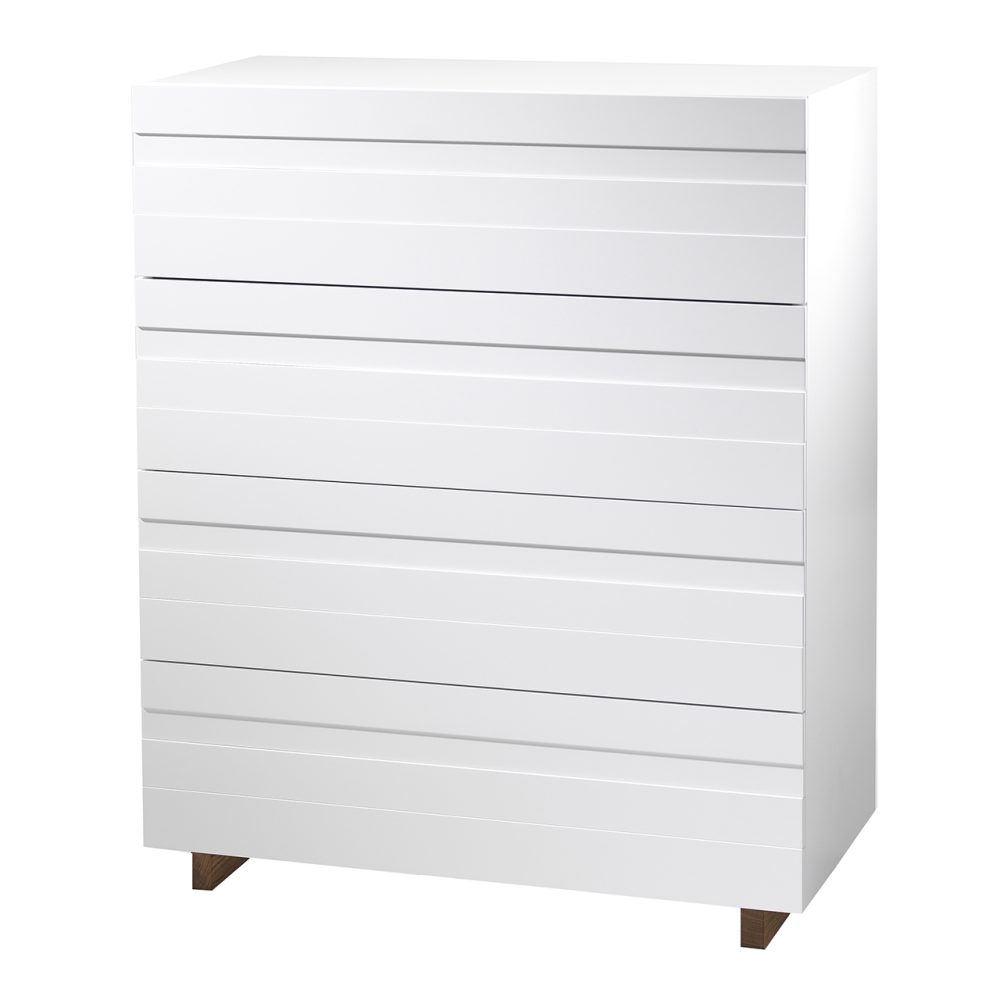 White byrå 4 lådor, Ekben