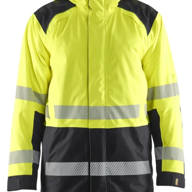 Blåkläder 445719873399XXXL Vinterparka varsel, gul/svart 3XL