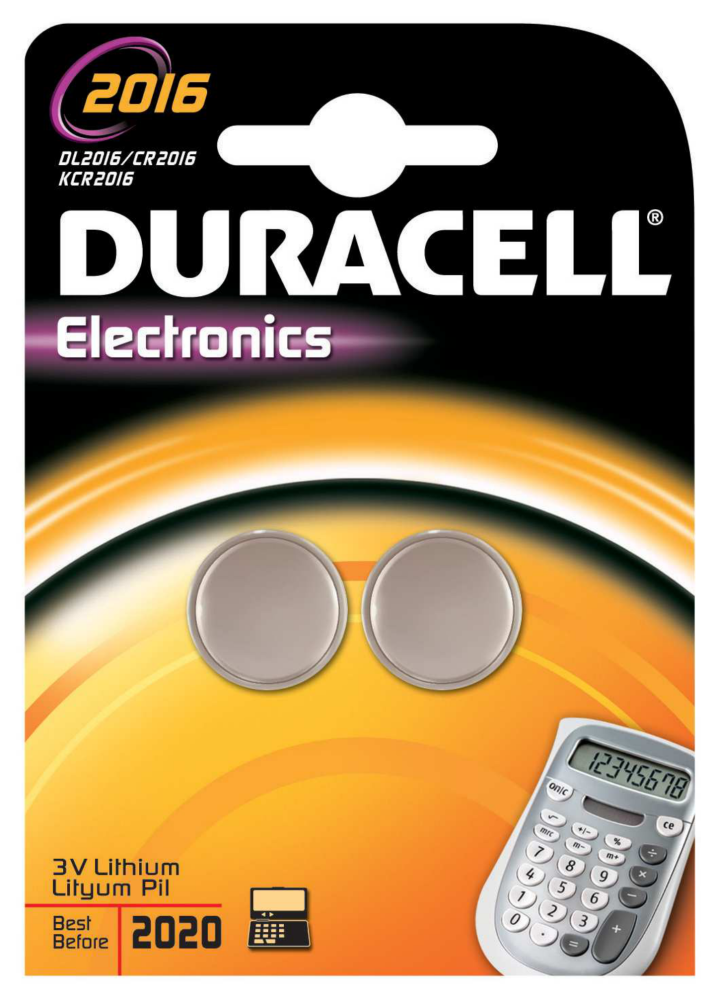 BATTERI DURACELL 2016 LITHIUM DURAC 2ST